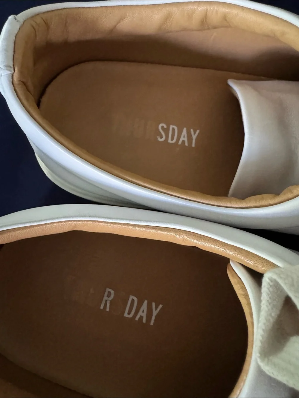 Thursday Boot Company White Leather Low-Top Sneakers